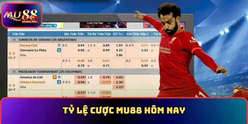 Tỷ lệ cược MU88 hôm nay